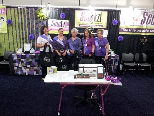 2013 Festival of Quilts Houston, Texas 10th Anniversary Celebration with Barb (SewEzi USA) and her amazing team.