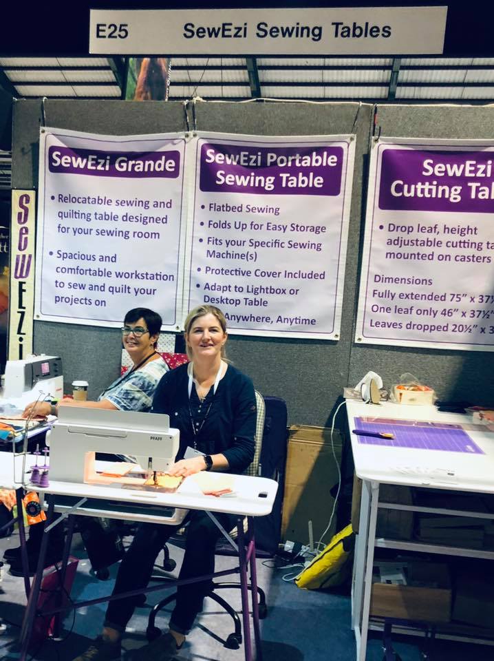 2018 SewEzi UK & Ireland, Yvonne & Clare at The Knitting & Stitching Show in Dublin