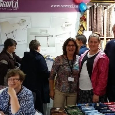 2015 Carrefour European Quilt Show Sainte-Marie-aux-Mines, France with Elly Prins (SewEzi Europe)