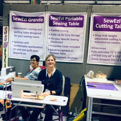 2018 SewEzi UK & Ireland, Yvonne & Clare at The Knitting & Stitching Show in Dublin